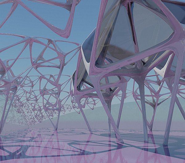 Michaela Fišerová | SIERPINSKI STRUCTURE - KREMATORIUM FOR METROPOLITAN CITIES